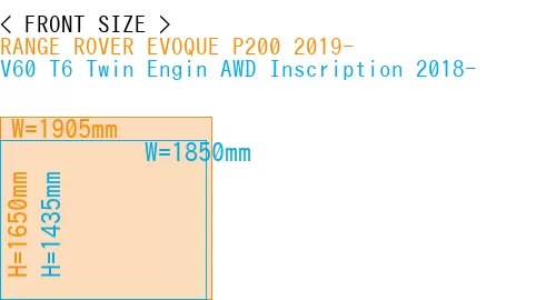 #RANGE ROVER EVOQUE P200 2019- + V60 T6 Twin Engin AWD Inscription 2018-